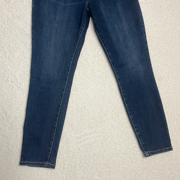 Good American Women’s Good Legs Crop Dark Wash Skinny Sculpting Jeans Sz 30/M - Picture 3 of 11